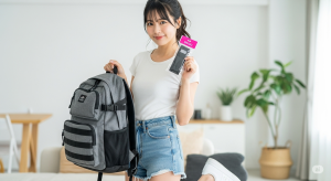 リュックの紐をまとめるならダイソーが便利