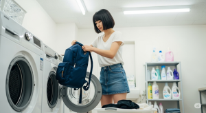 洗濯機で洗うときは裏返して洗う？